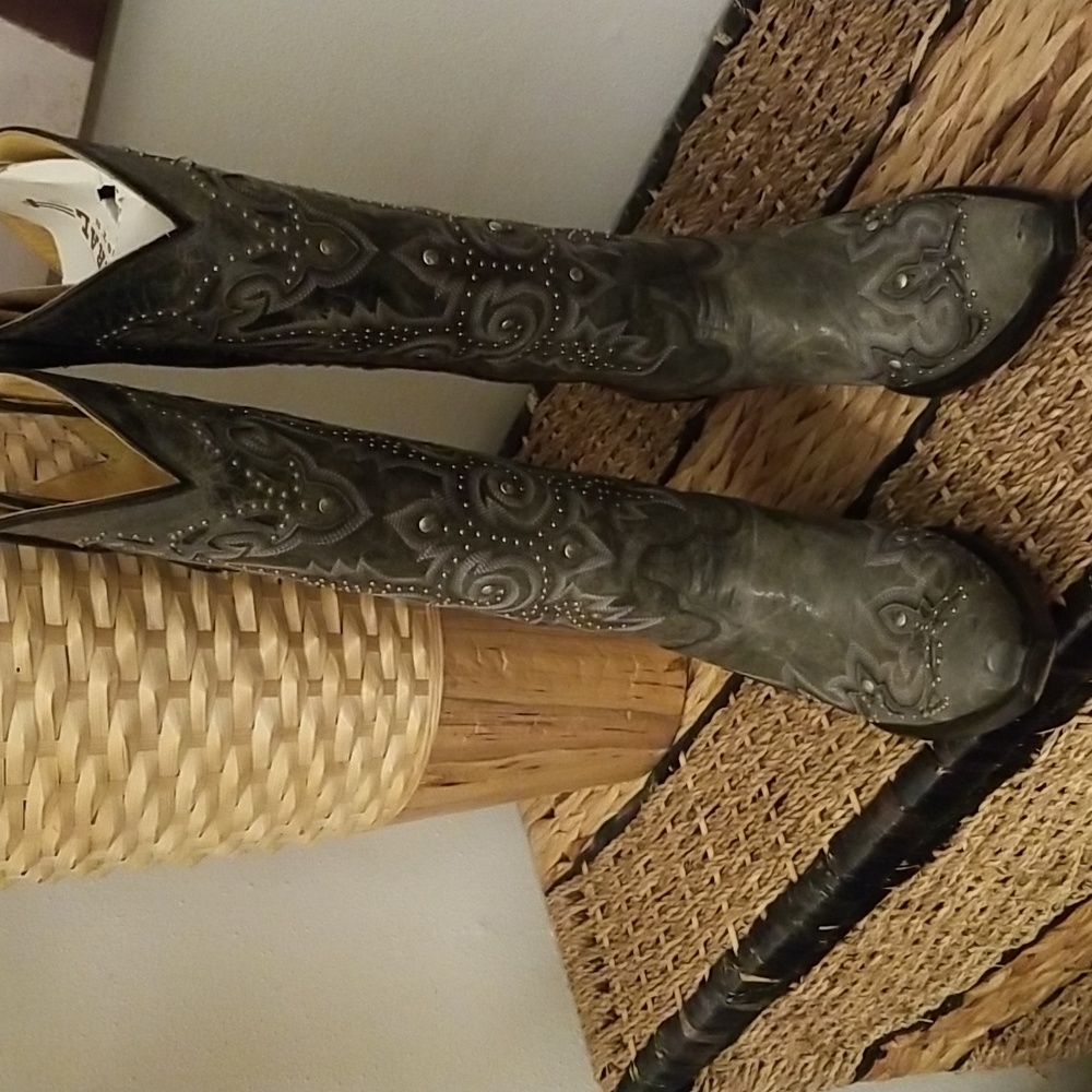 Corral Boots Black/Gray Size 10B